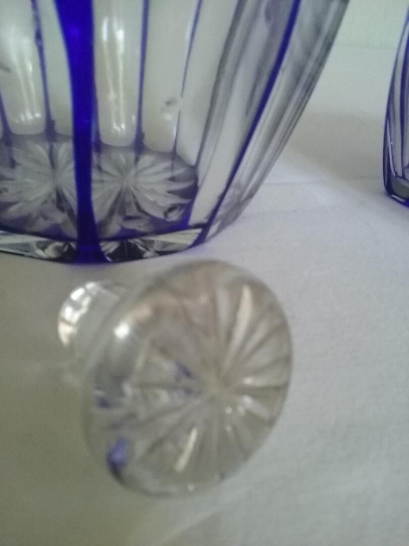 Art Deco glass liquor service