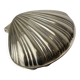 Shell jewellery box, silver plated, Italy, circa 1980s