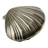 Shell jewellery box, silver plated, Italy, circa 1980s