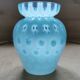 Vintage turquoise glass vase