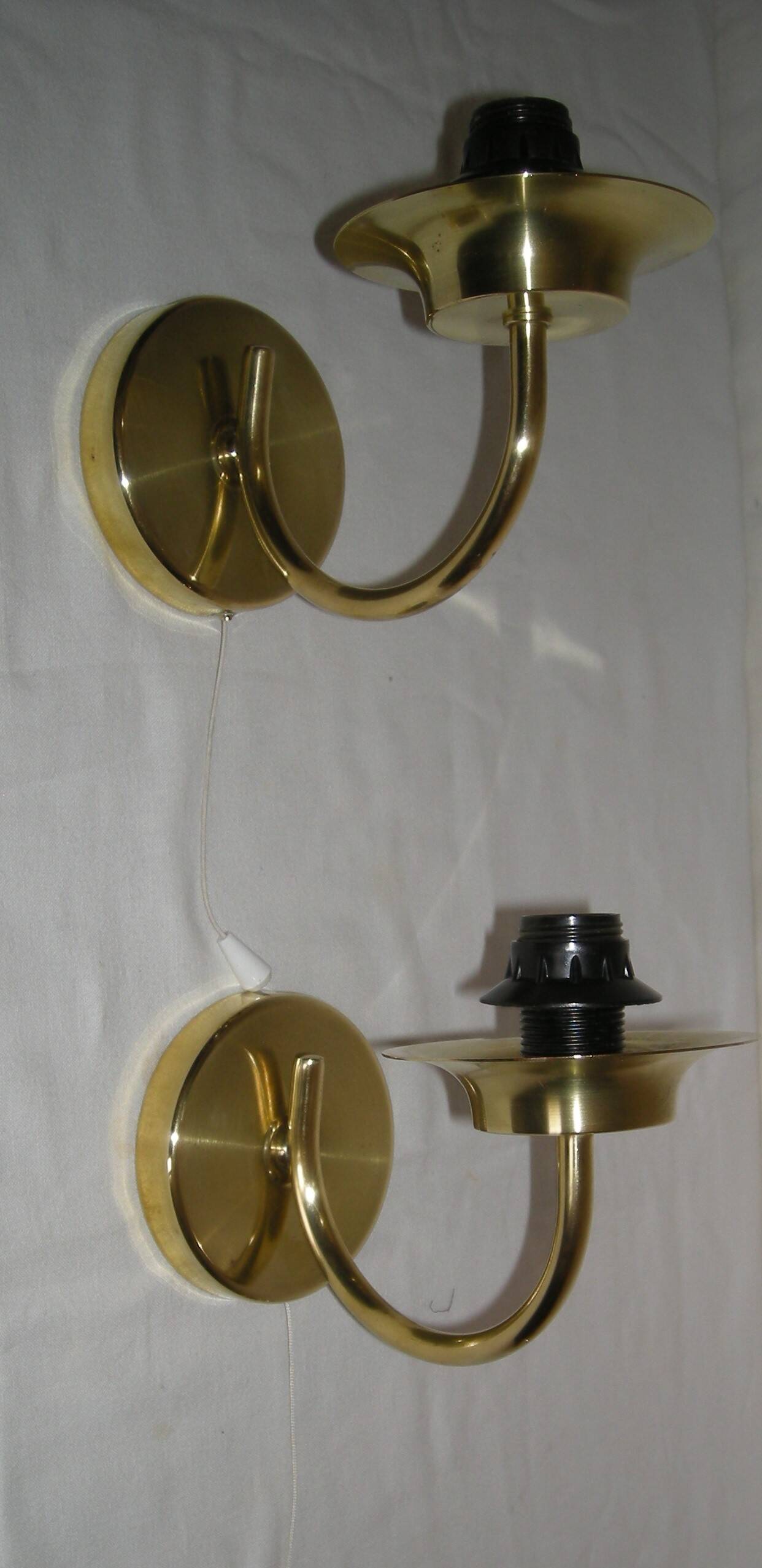 pair of wall lights from the 1970s