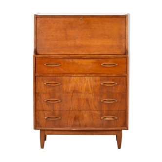 Milieu du siècle 'Jentique' Danish Style Teak Bureau / Cabinet. Vintage Moderne / Rétro.