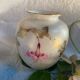 Hand-painted pearlescent porcelain vase
