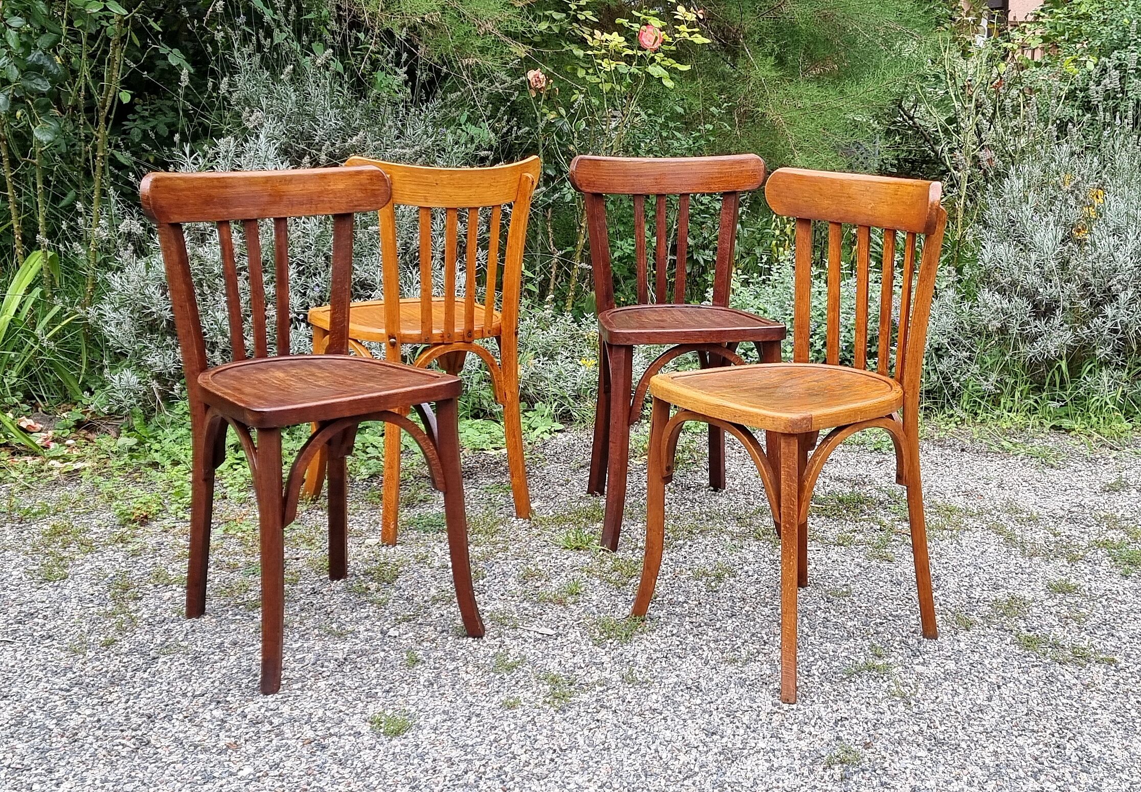 4 chairs bistro Luterma 50s