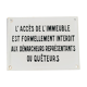 Ancienne plaque émaillée d'immeuble