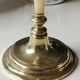 Antique torch candle holder, in polished brass, classic and refined