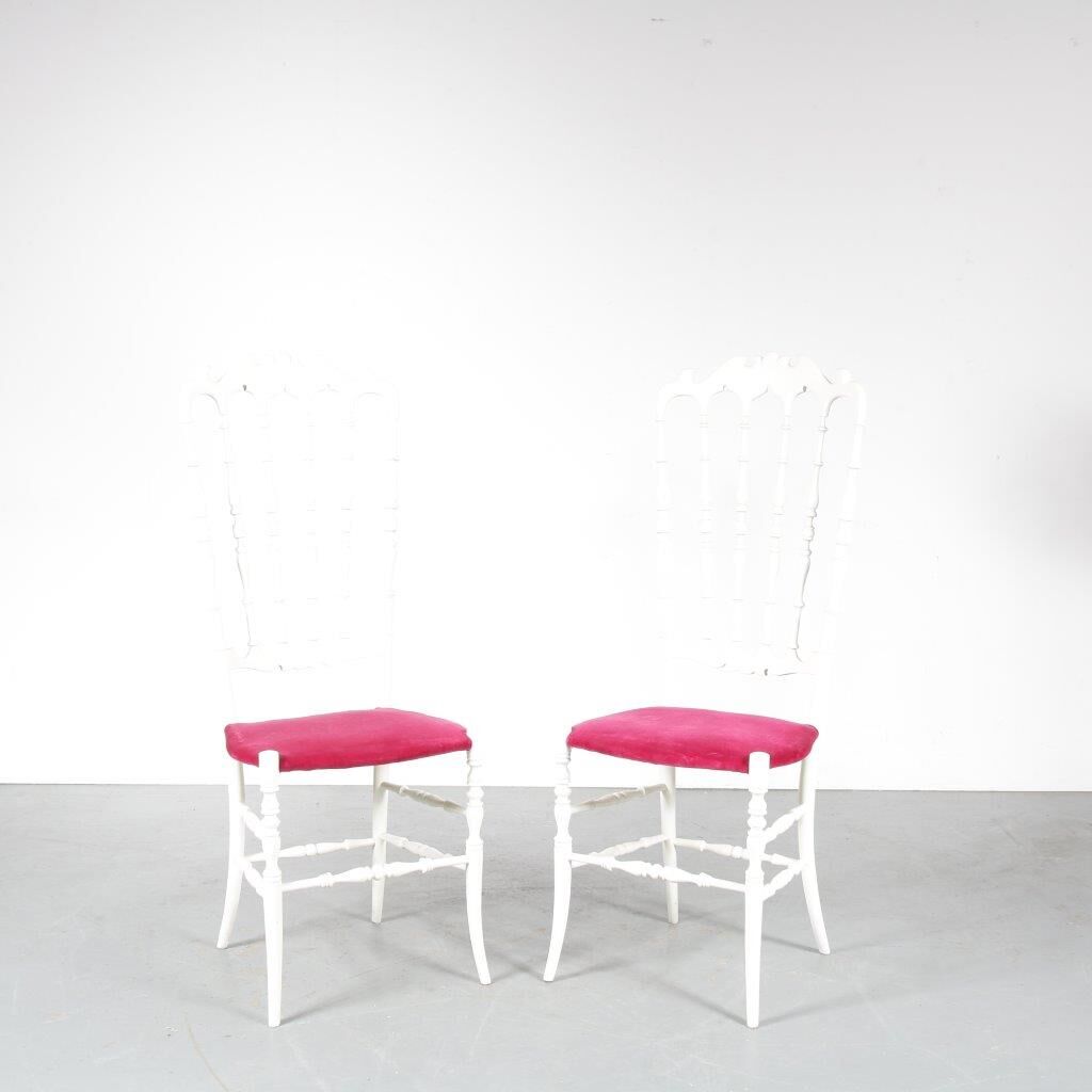 Pair of Chiavari chairs, manufactured in Italy 1960