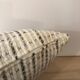 Beige wool fabric cushion