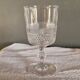 6 White Wine Glasses Baccarat - Diamond Points, Circa 1880
