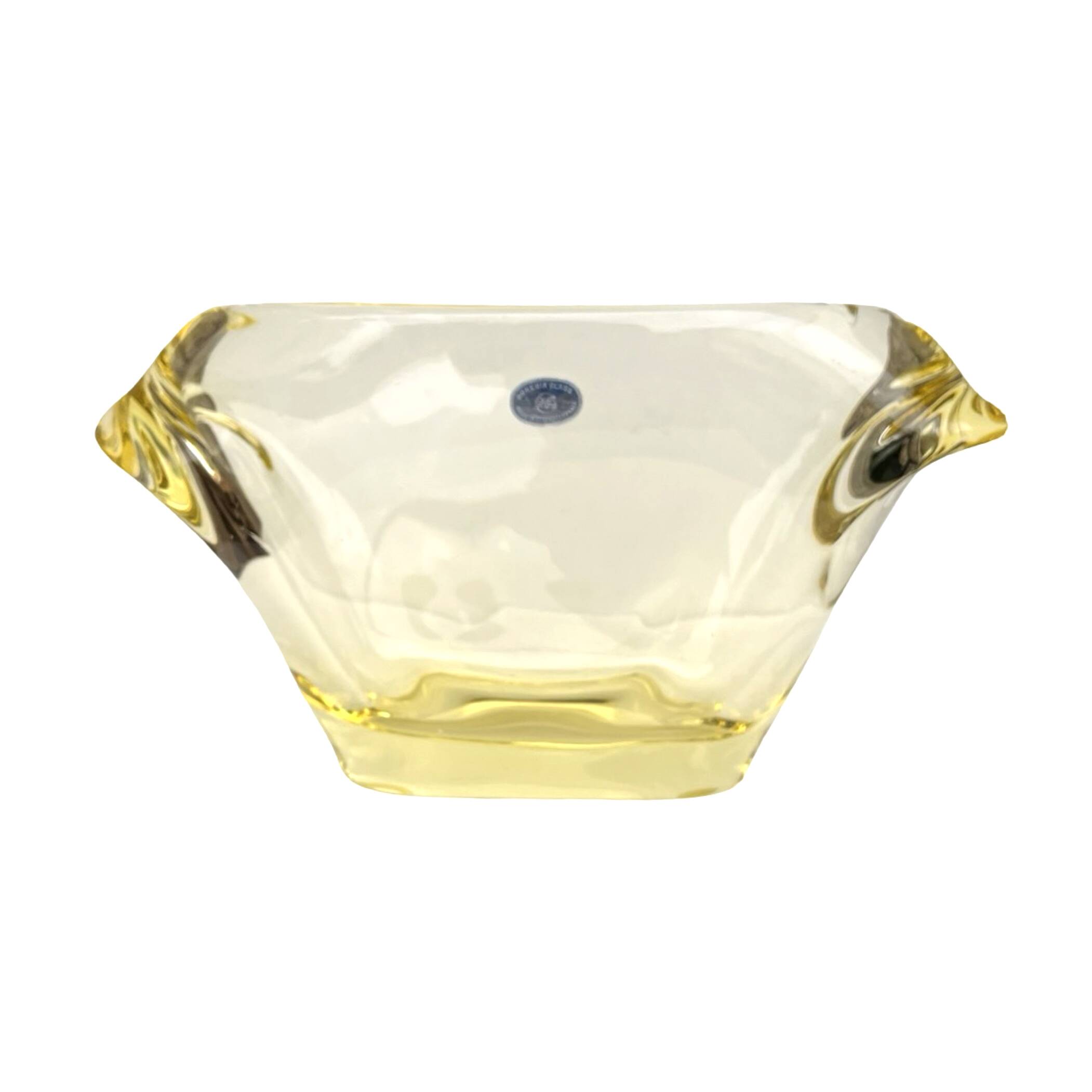 Vase en verre conçu par M. Klinger, Železný Brod Sklo (ZBS), Tchécoslovaquie,