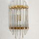 Wall lamp "Venini" of crystals. Italy, 1970s.