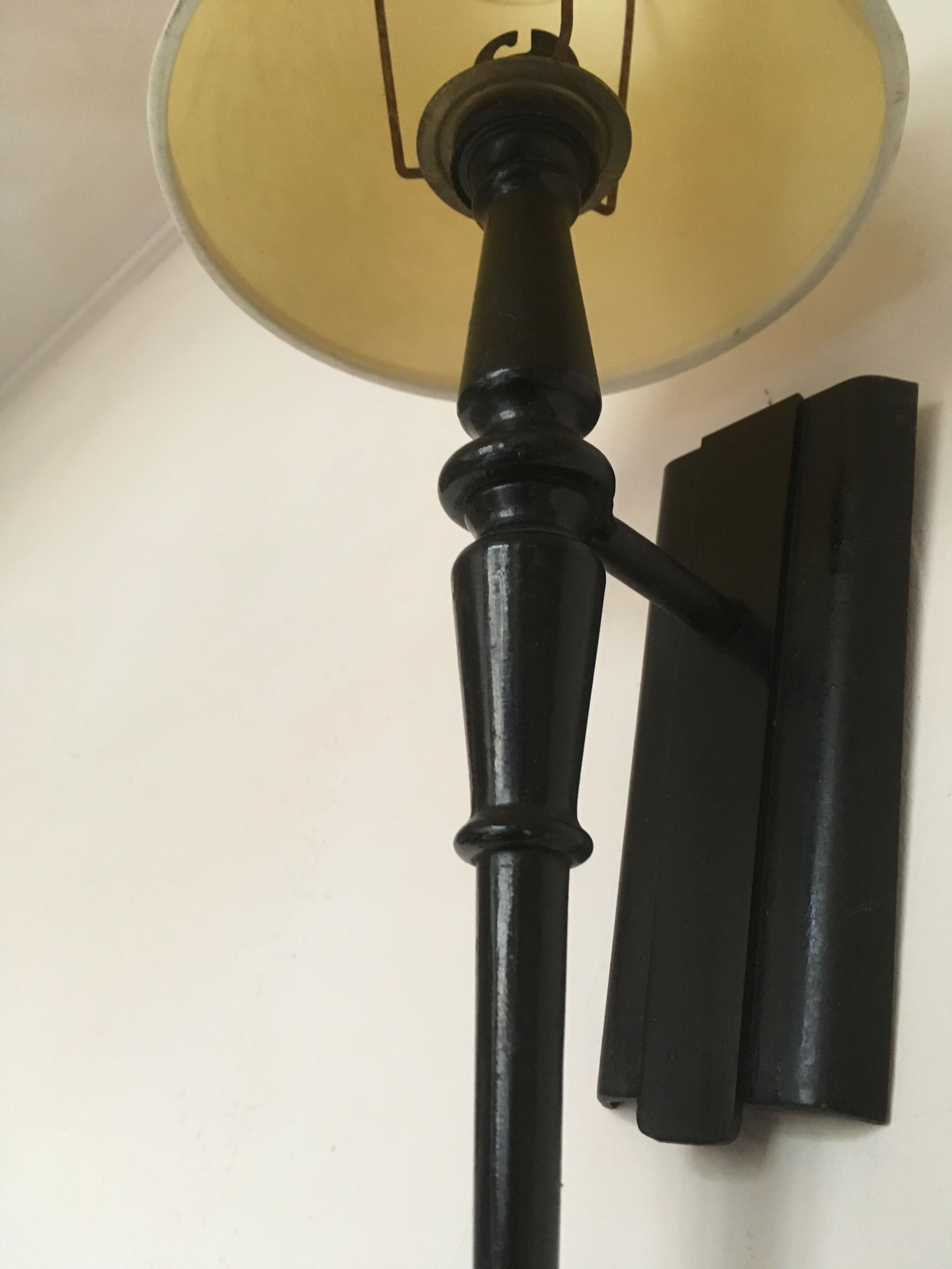 Wall torch cast-iron black years beginning 50 s