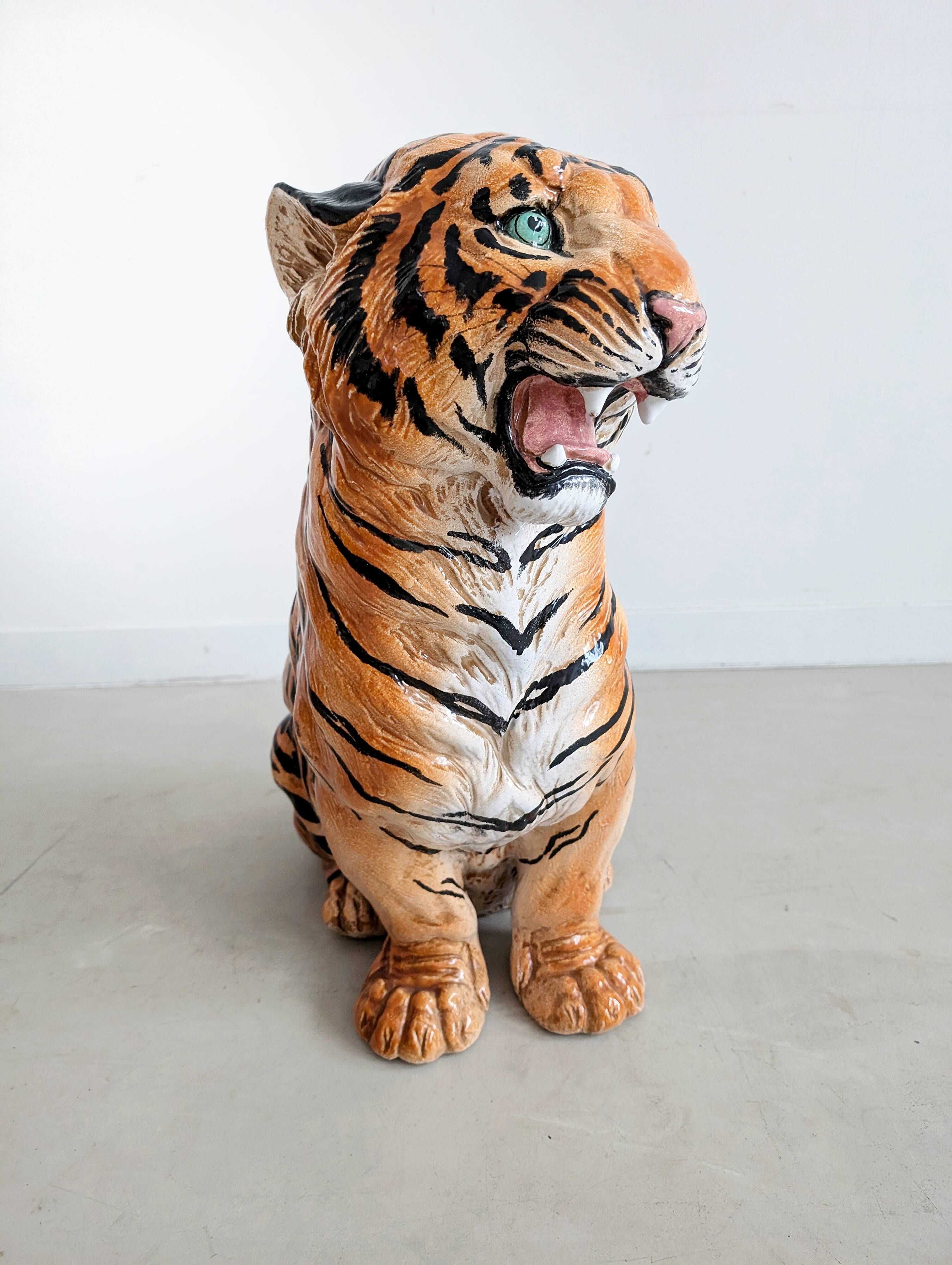Italian Ceramic Tiger Cub 1970s