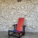 Armchair in the style of the Red & Blue Chair by Gerrit Rietveld