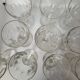 Lot de 10 verre à facettes à vin ou à eau