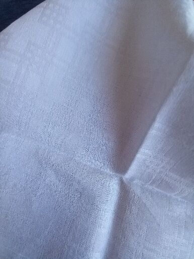 Set of 4 napkins, bright white, in cotton ( 59.5 x 54.5 cm )