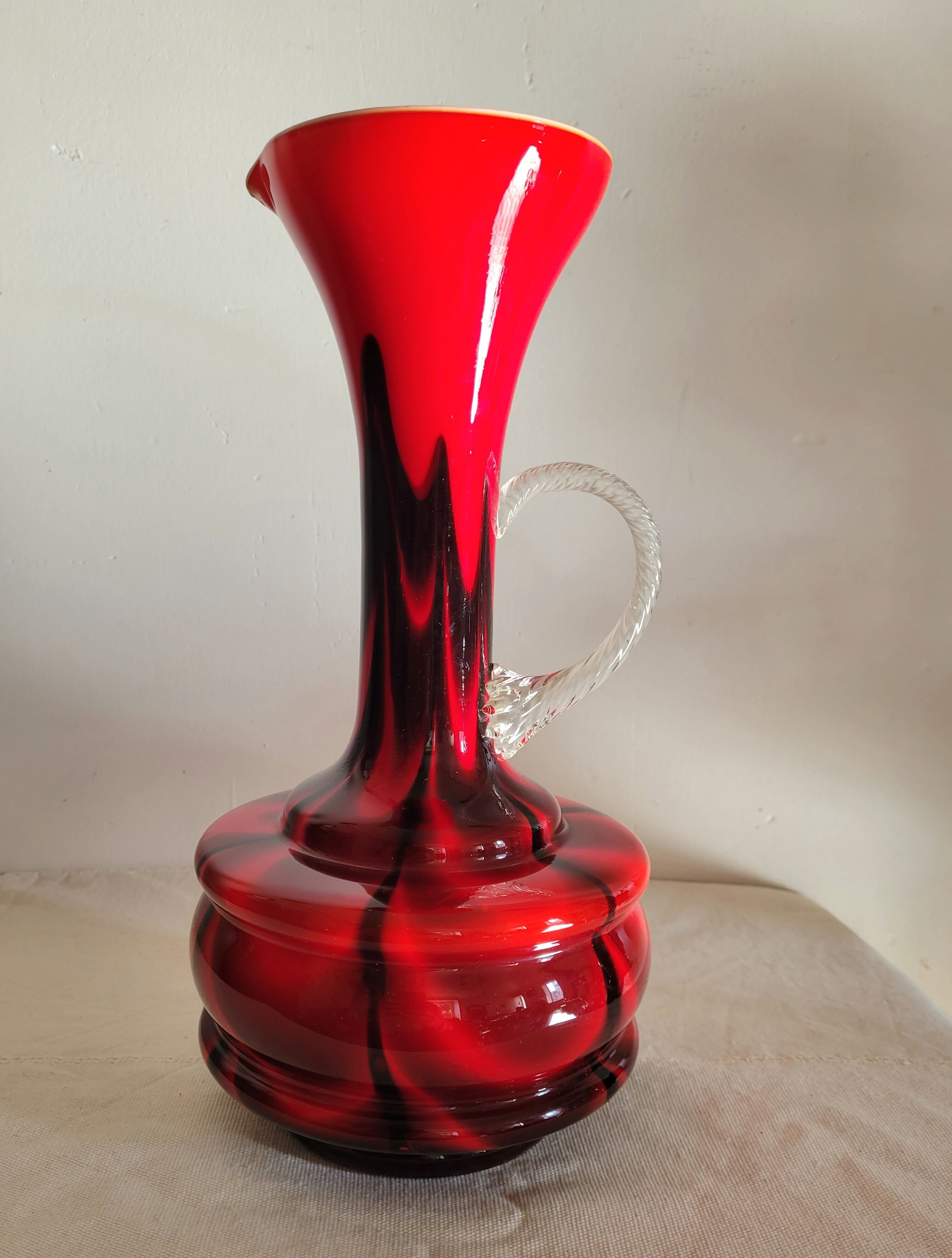 Opaline pitcher Carlo Moretti