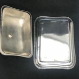 English silver butter dish