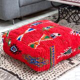 Moroccan kilim pouf
