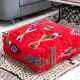 Pouf kilim marocain