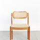 Johannes Andersen teak dining chairs for Uldum