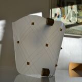Vintage 1950 wall light in perspex and brass