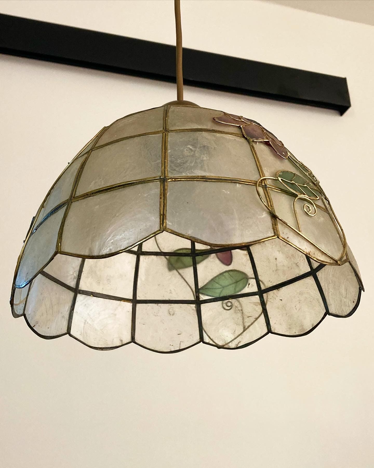 Lampe suspension en nacre
