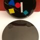 Pierre Cardin empties metal pocket and necessary smoker with cubizing decoration. Vintage.