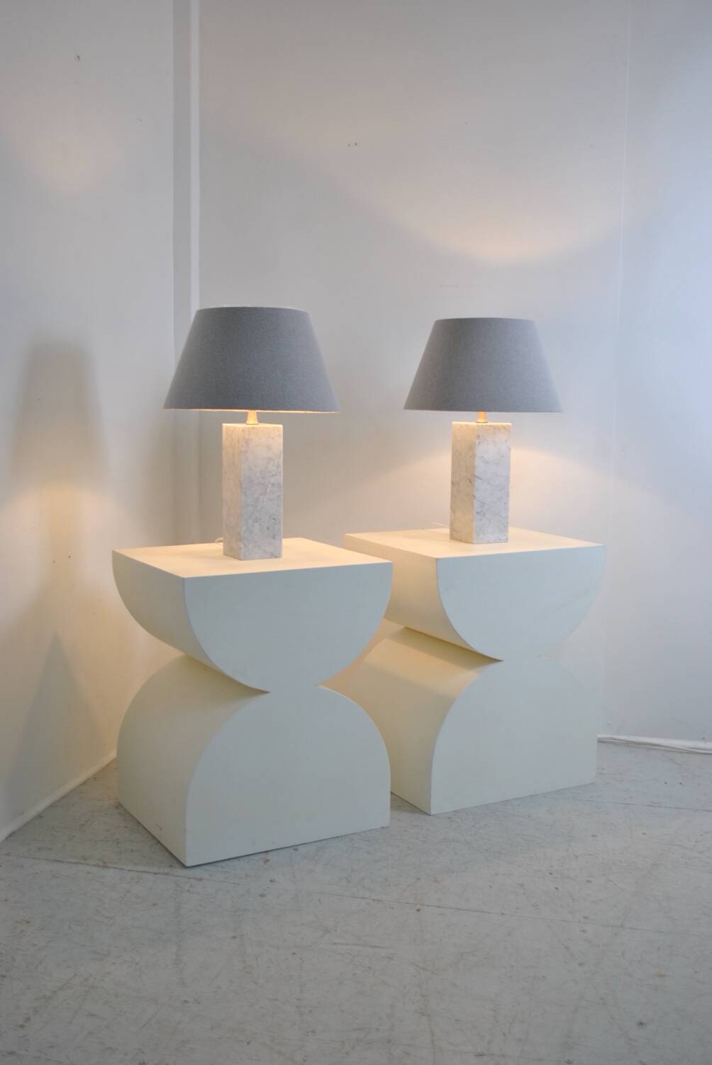 Pair of Barbier house lamps 1960