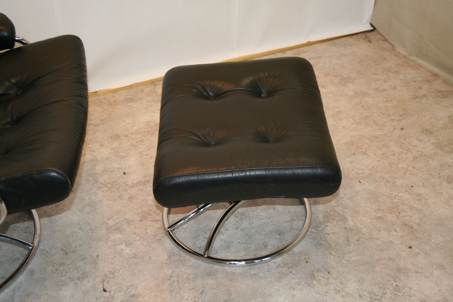 Vintage leather armchair