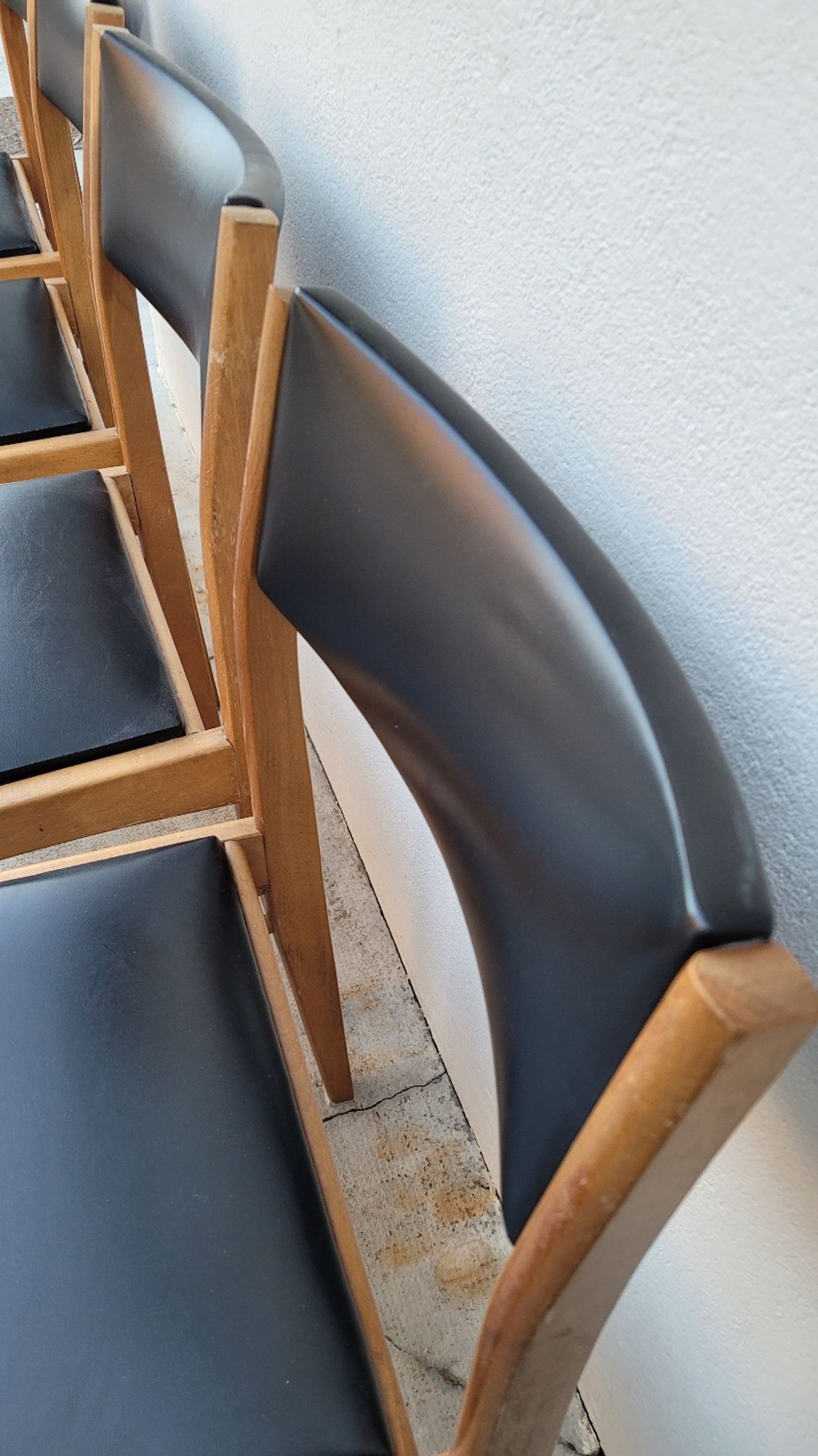 Série de 4 chaises scandinave vintage 1950