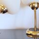 Duo d'appliques tulipe en laiton