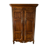 Cabinet Louis XV walnut 19th