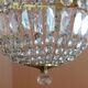 Hot air balloon chandelier - 30 cm crystal pampilles 1 fires