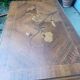 Work table, marquetry dressing table