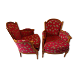 pair of shepherdess armchairs