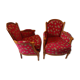 pair of shepherdess armchairs