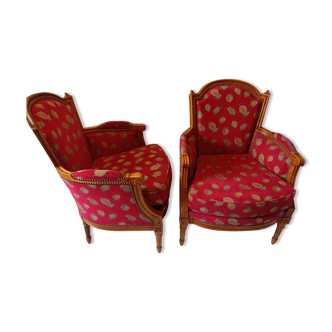 pair of shepherdess armchairs