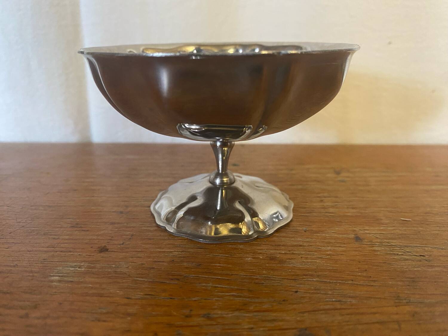 Set of 6 stainless steel ice cream bowls, made in france, vintage