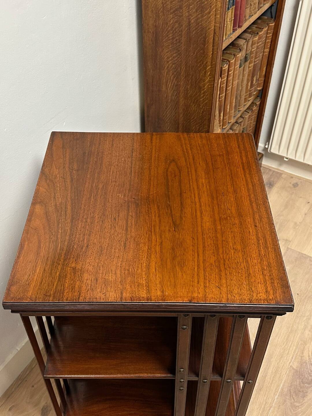 Antique revolving bookcase