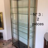 2 matching display cabinets