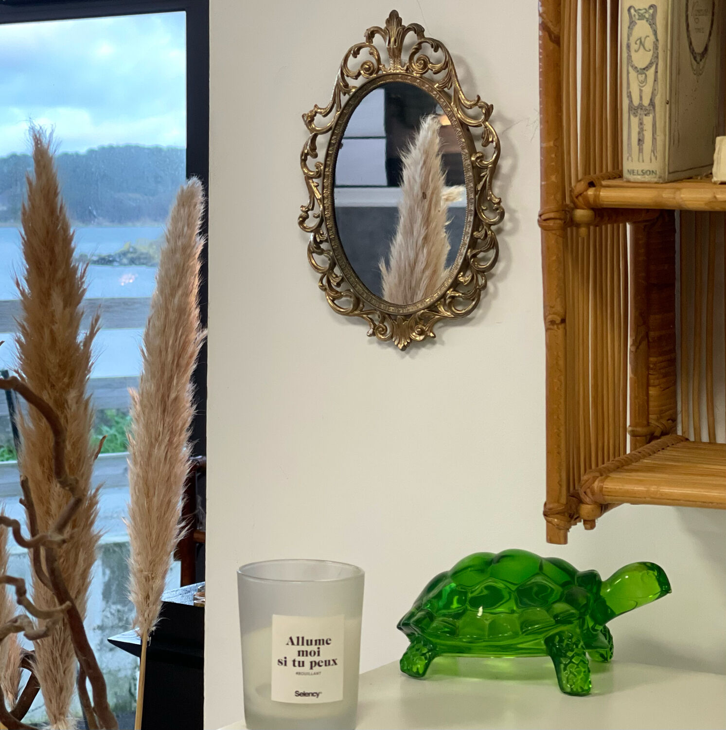 Italian mirror, 25x18 cm