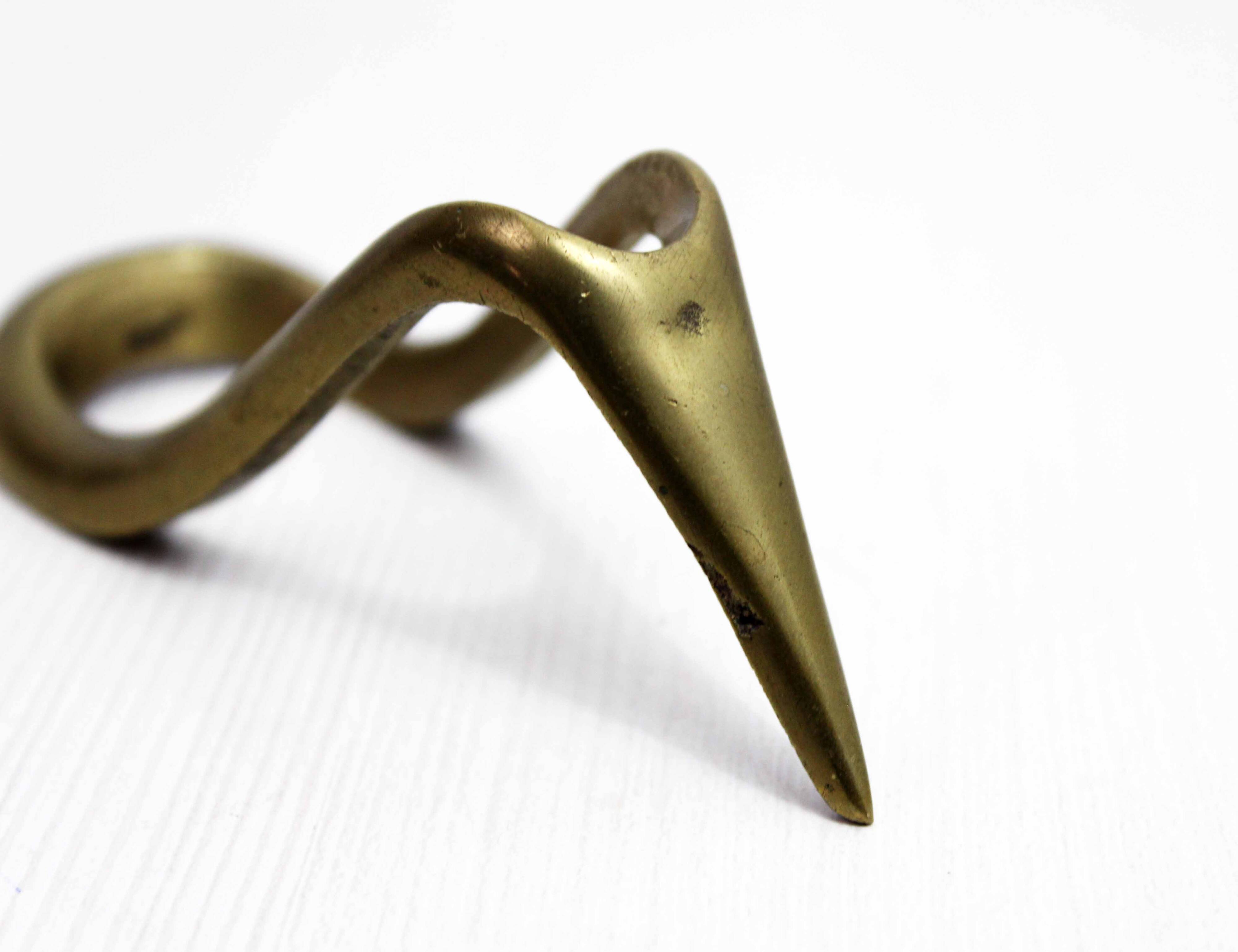 Vintage brass pipe holder