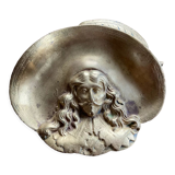 Ashtray brass musketeer dartagnan vintage