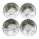 Set of 4 deep plates Sarreguemines Elvire U&C antique French earthenware