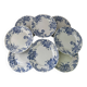 Set of 8 Terre de Fer Saint Amand & Hamage Snowball plates