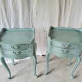 Pair of patinated Louis XV bedside tables