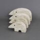 Set of 4 travertine anteaters Fratelli Mannelli vintage 70s