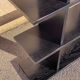 Bookcase, in black lacquered wood, Italian design from 1970