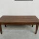 Solid walnut farmhouse table with spindle legs